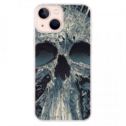 Odolné silikónové puzdro iSaprio - Abstract Skull - iPhone 13 mini