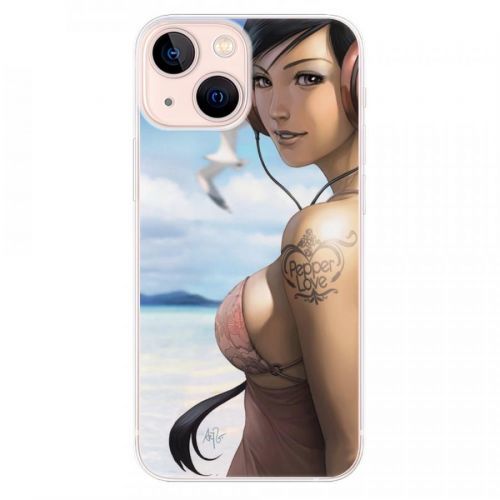 Odolné silikónové puzdro iSaprio - Girl 02 - iPhone 13 mini