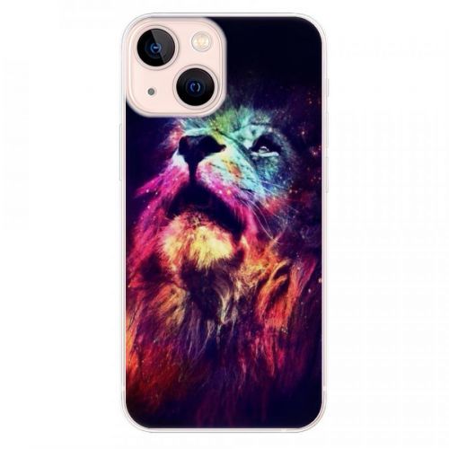 Odolné silikónové puzdro iSaprio - Lion in Colors - iPhone 13 mini