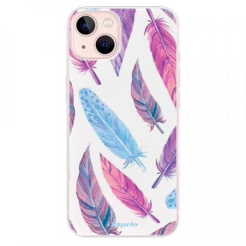 Odolné silikónové puzdro iSaprio - Feather Pattern 10 - iPhone 13