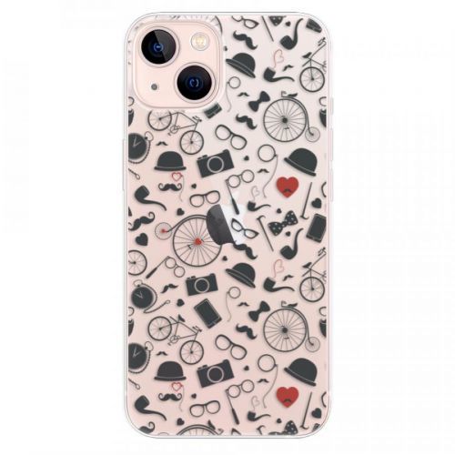 Odolné silikónové puzdro iSaprio - Vintage Pattern 01 - black - iPhone 13