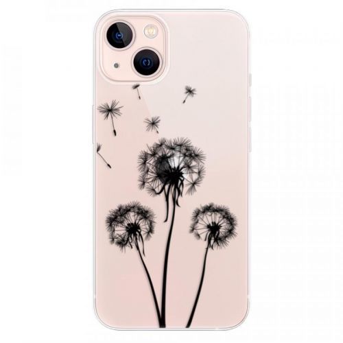 Odolné silikónové puzdro iSaprio - Three Dandelions - black - iPhone 13