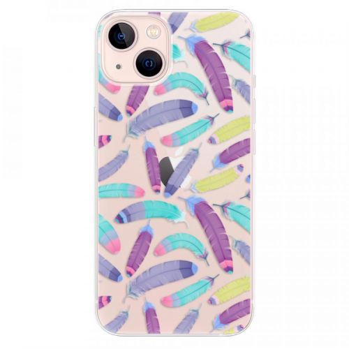 Odolné silikónové puzdro iSaprio - Feather Pattern 01 - iPhone 13