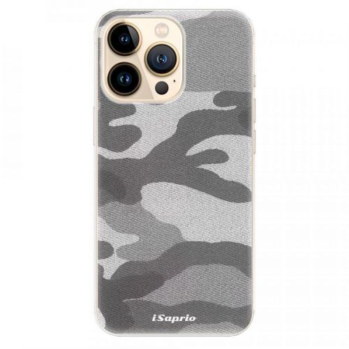 Odolné silikónové puzdro iSaprio - Gray Camuflage 02 - iPhone 13 Pro