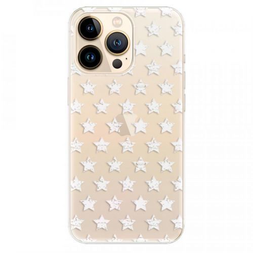 Odolné silikónové puzdro iSaprio - Stars Pattern - white - iPhone 13 Pro