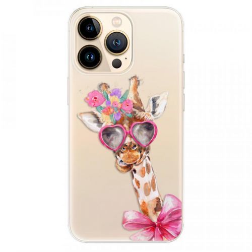 Odolné silikónové puzdro iSaprio - Lady Giraffe - iPhone 13 Pro