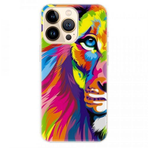 Odolné silikónové puzdro iSaprio - Rainbow Lion - iPhone 13 Pro
