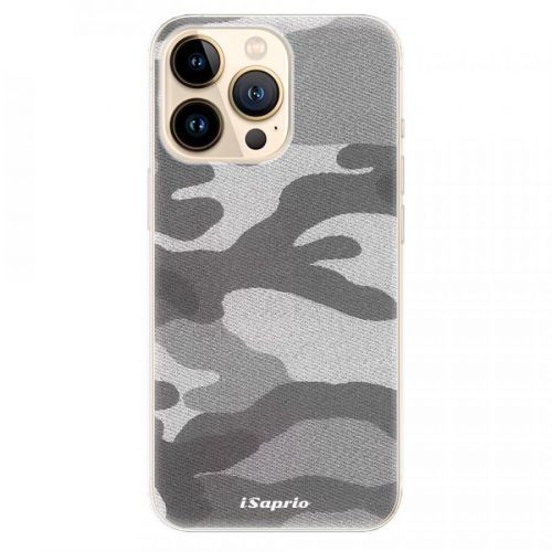 Odolné silikónové puzdro iSaprio - Gray Camuflage 02 - iPhone 13 Pro Max