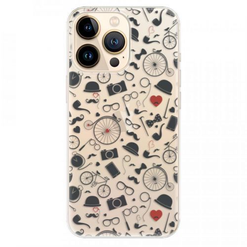 Odolné silikónové puzdro iSaprio - Vintage Pattern 01 - black - iPhone 13 Pro Max