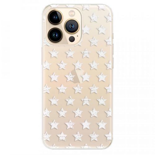 Odolné silikónové puzdro iSaprio - Stars Pattern - white - iPhone 13 Pro Max