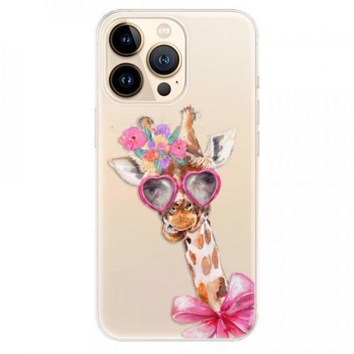 Odolné silikónové puzdro iSaprio - Lady Giraffe - iPhone 13 Pro Max
