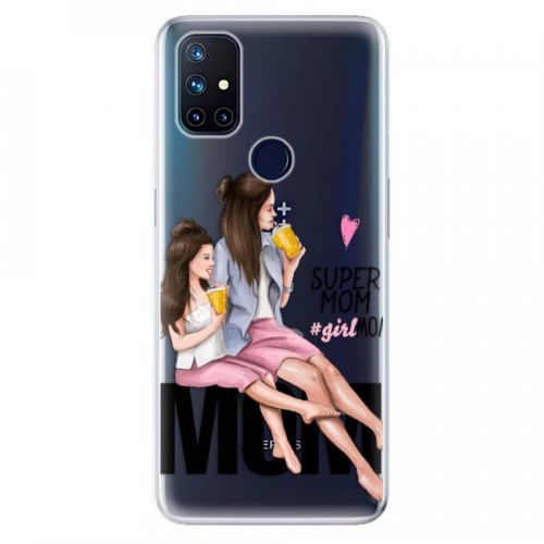Odolné silikónové puzdro iSaprio - Milk Shake - Brunette - OnePlus Nord N10 5G