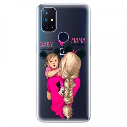 Odolné silikónové puzdro iSaprio - Mama Mouse Blond and Girl - OnePlus Nord N10 5G