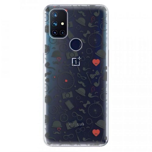 Odolné silikónové puzdro iSaprio - Vintage Pattern 01 - black - OnePlus Nord N10 5G