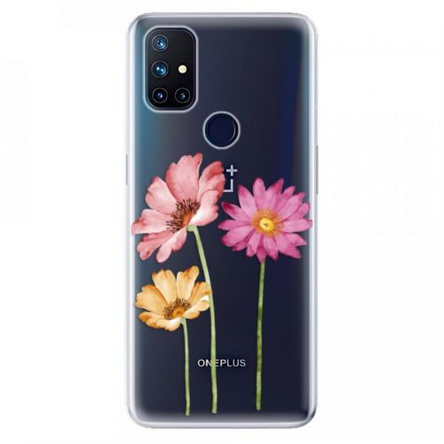 Odolné silikónové puzdro iSaprio - Three Flowers - OnePlus Nord N10 5G