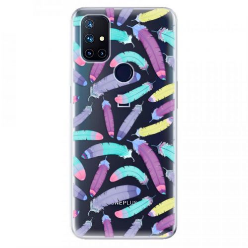 Odolné silikónové puzdro iSaprio - Feather Pattern 01 - OnePlus Nord N10 5G