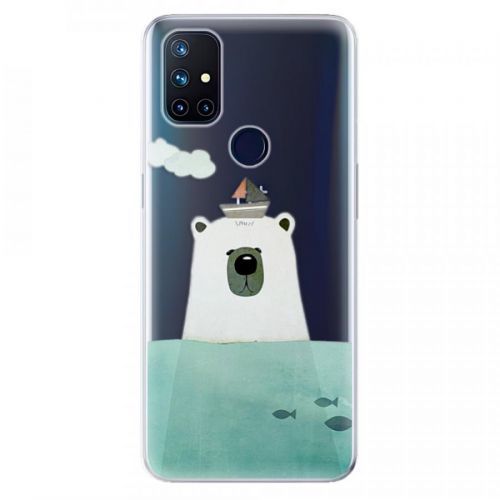 Odolné silikónové puzdro iSaprio - Bear With Boat - OnePlus Nord N10 5G