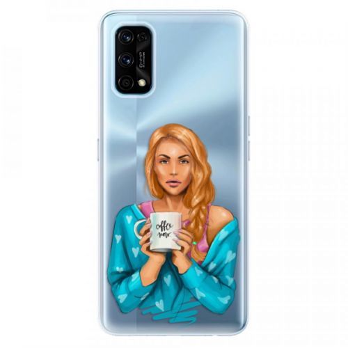 Odolné silikónové puzdro iSaprio - Coffe Now - Redhead - Realme 7 Pro