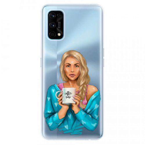 Odolné silikónové puzdro iSaprio - Coffe Now - Blond - Realme 7 Pro