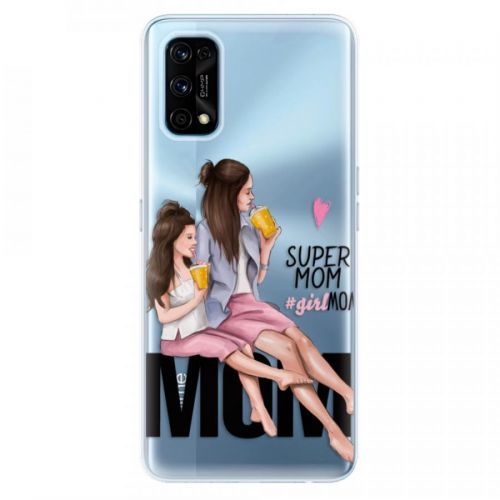 Odolné silikónové puzdro iSaprio - Milk Shake - Brunette - Realme 7 Pro