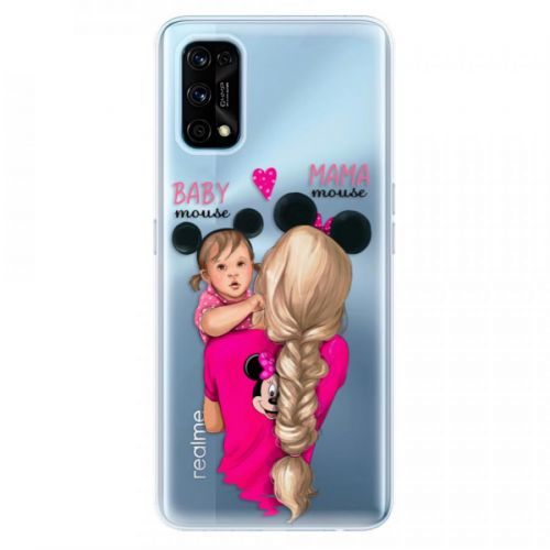 Odolné silikónové puzdro iSaprio - Mama Mouse Blond and Girl - Realme 7 Pro