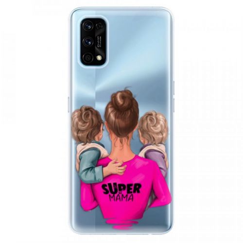 Odolné silikónové puzdro iSaprio - Super Mama - Two Boys - Realme 7 Pro