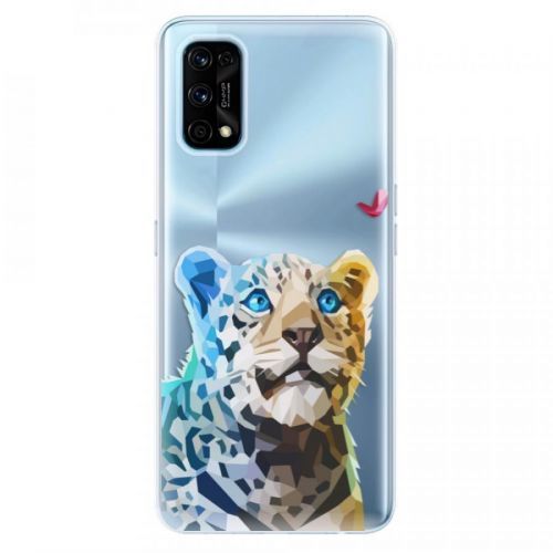 Odolné silikónové puzdro iSaprio - Leopard With Butterfly - Realme 7 Pro