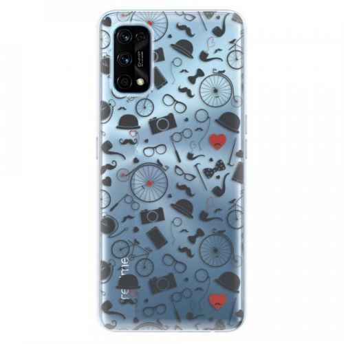 Odolné silikónové puzdro iSaprio - Vintage Pattern 01 - black - Realme 7 Pro