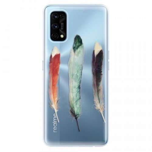 Odolné silikónové puzdro iSaprio - Three Feathers - Realme 7 Pro