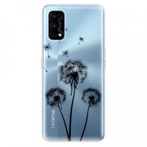 Odolné silikónové puzdro iSaprio - Three Dandelions - black - Realme 7 Pro