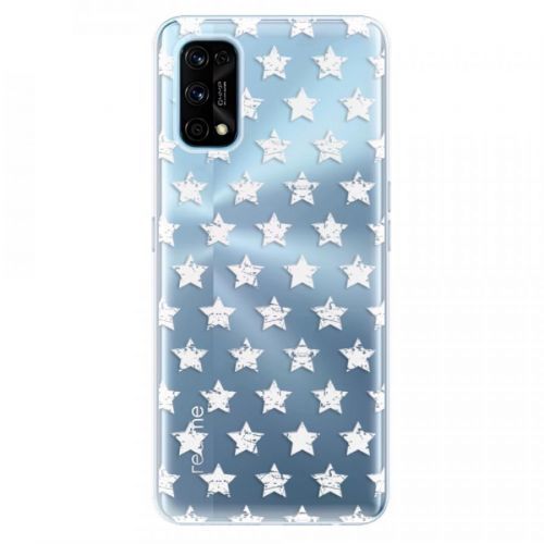 Odolné silikónové puzdro iSaprio - Stars Pattern - white - Realme 7 Pro