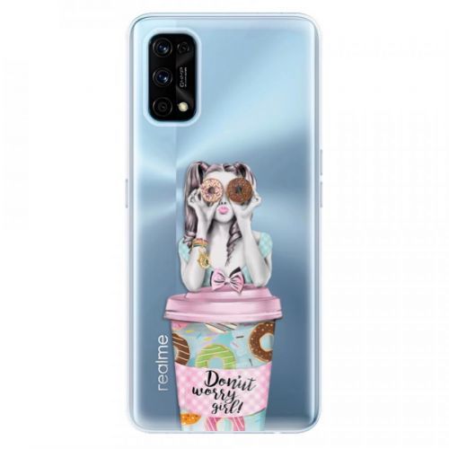 Odolné silikónové puzdro iSaprio - Donut Worry - Realme 7 Pro