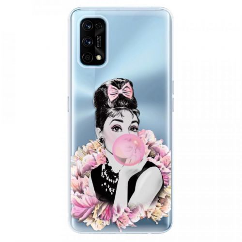 Odolné silikónové puzdro iSaprio - Pink Bubble - Realme 7 Pro