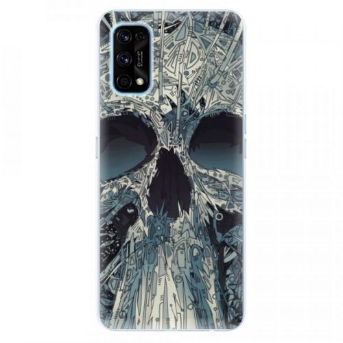 Odolné silikónové puzdro iSaprio - Abstract Skull - Realme 7 Pro