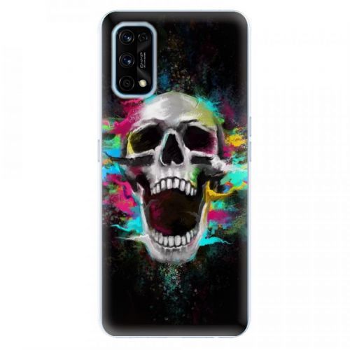 Odolné silikónové puzdro iSaprio - Skull in Colors - Realme 7 Pro