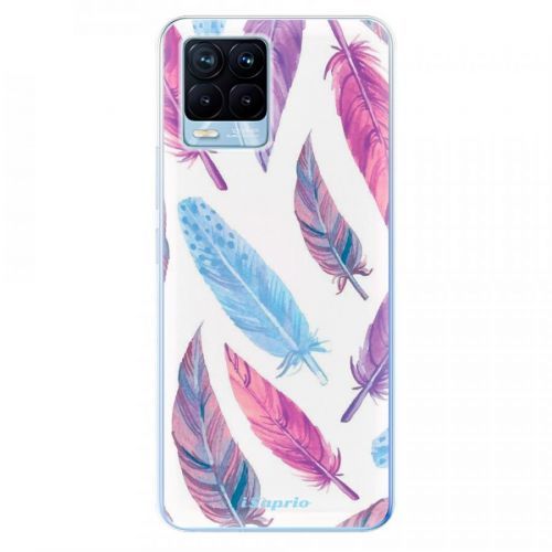 Odolné silikónové puzdro iSaprio - Feather Pattern 10 - Realme 8 / 8 Pro
