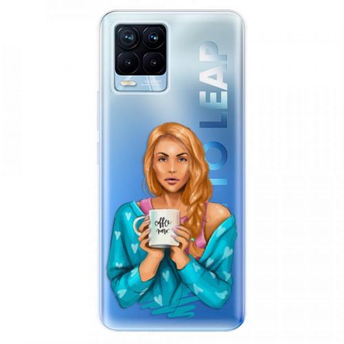 Odolné silikónové puzdro iSaprio - Coffe Now - Redhead - Realme 8 / 8 Pro