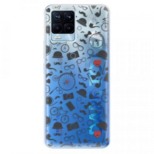 Odolné silikónové puzdro iSaprio - Vintage Pattern 01 - black - Realme 8 / 8 Pro