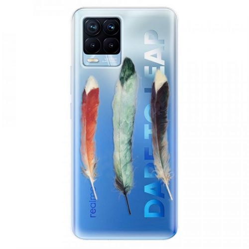 Odolné silikónové puzdro iSaprio - Three Feathers - Realme 8 / 8 Pro
