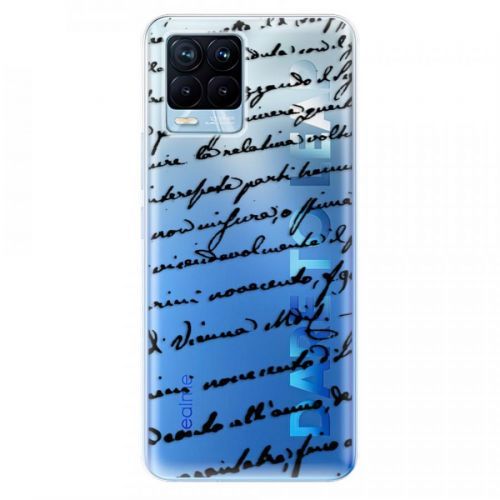 Odolné silikónové puzdro iSaprio - Handwriting 01 - black - Realme 8 / 8 Pro