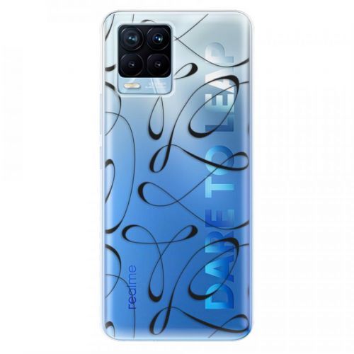 Odolné silikónové puzdro iSaprio - Fancy - black - Realme 8 / 8 Pro