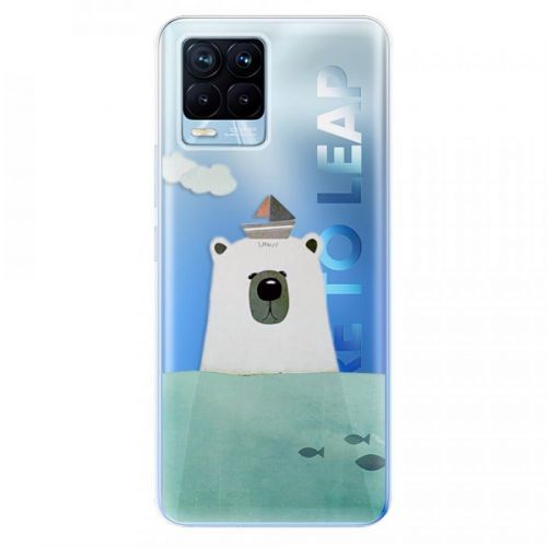 Odolné silikónové puzdro iSaprio - Bear With Boat - Realme 8 / 8 Pro