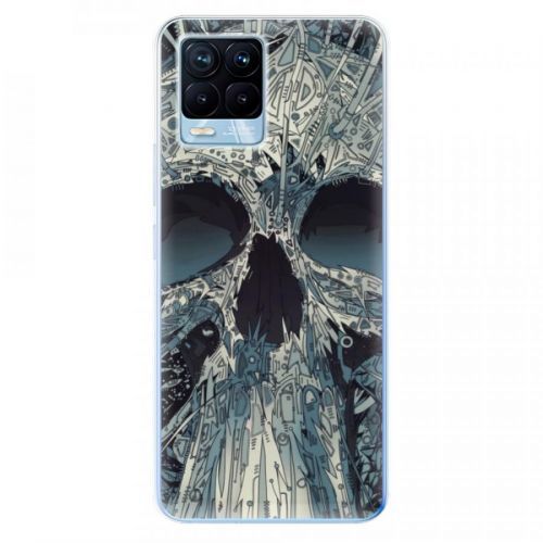 Odolné silikónové puzdro iSaprio - Abstract Skull - Realme 8 / 8 Pro