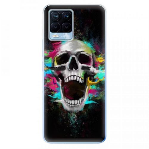 Odolné silikónové puzdro iSaprio - Skull in Colors - Realme 8 / 8 Pro