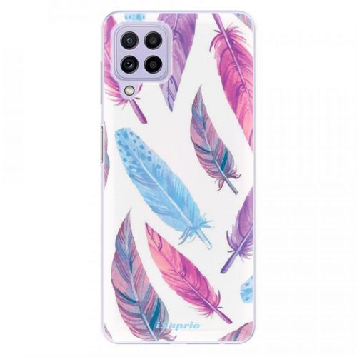 Odolné silikónové puzdro iSaprio - Feather Pattern 10 - Samsung Galaxy A22