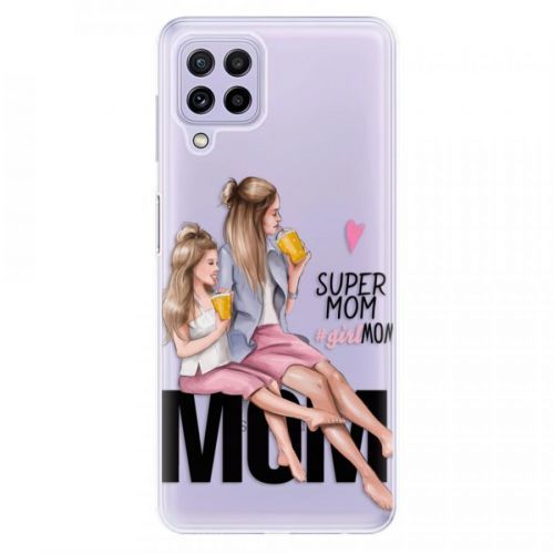 Odolné silikónové puzdro iSaprio - Milk Shake - Blond - Samsung Galaxy A22