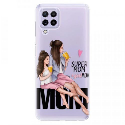 Odolné silikónové puzdro iSaprio - Milk Shake - Brunette - Samsung Galaxy A22