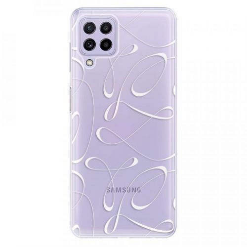 Odolné silikónové puzdro iSaprio - Fancy - white - Samsung Galaxy A22