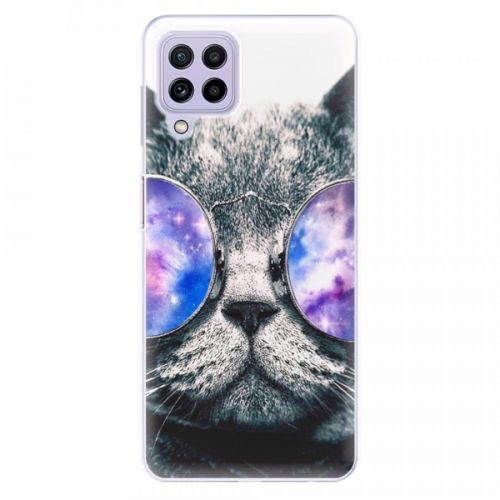 Odolné silikónové puzdro iSaprio - Galaxy Cat - Samsung Galaxy A22