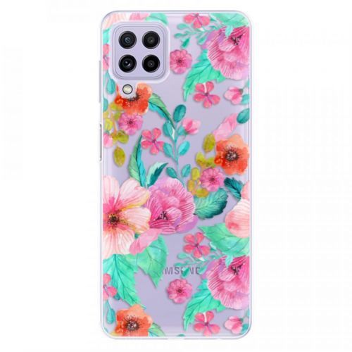 Odolné silikónové puzdro iSaprio - Flower Pattern 01 - Samsung Galaxy A22
